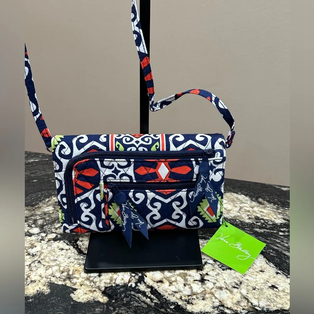 Vera Bradley Red and Blue Crossbody Bag - Picture 4 of 8